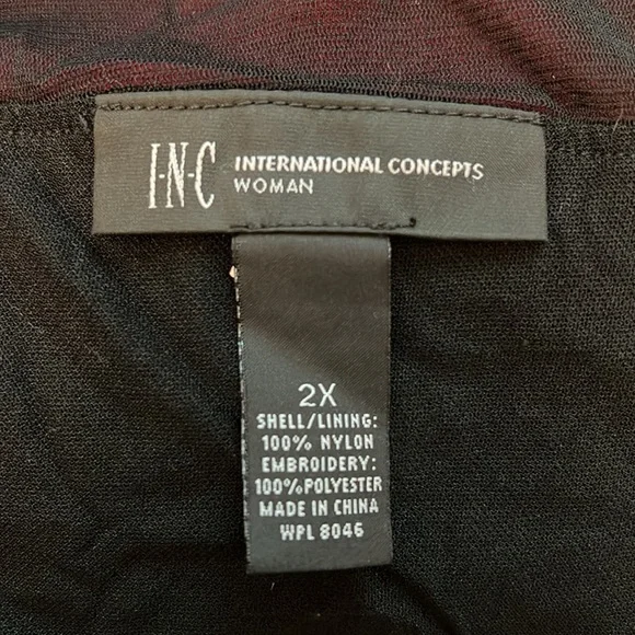 INC embroidered sheer ladies top - Picture 4 of 4